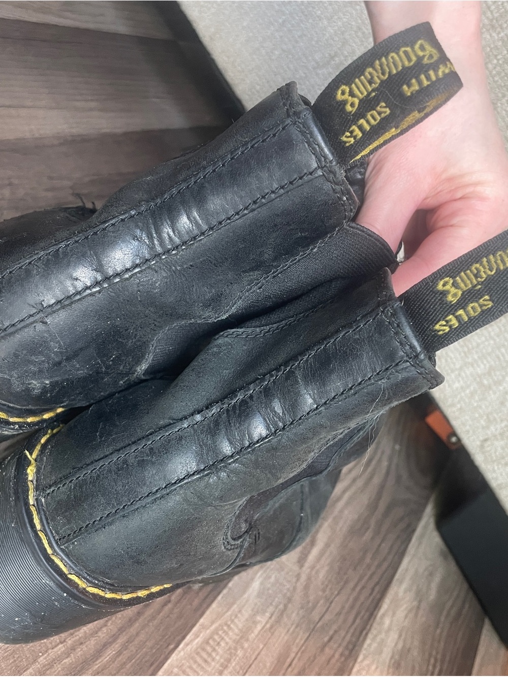 Dr. Martens Leather Platform Chelsea Sanguine Boots - Picture 5 of 5